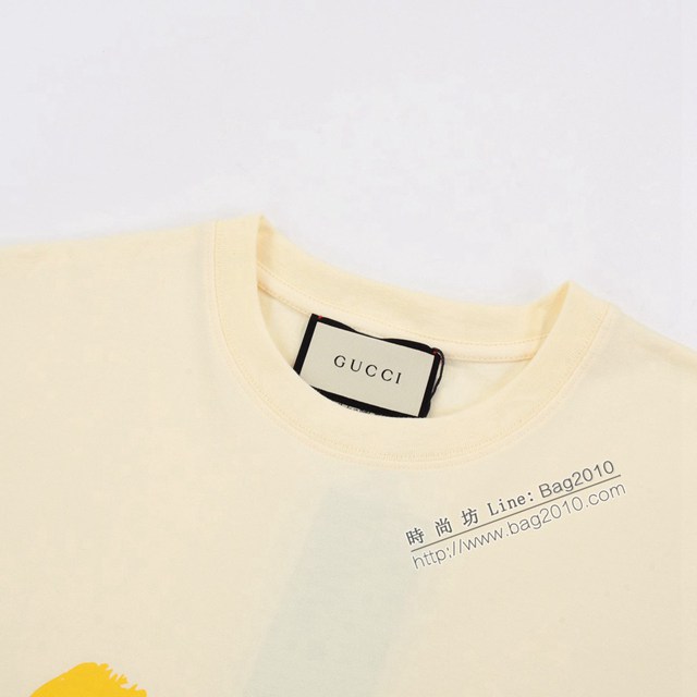 Gucci古奇專櫃古馳2023SS新款印花T恤 男女同款 tzy2835
